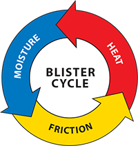 Blister Cycle - Moisture - Friction - Heat