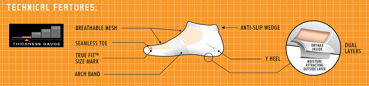 Drymax Socks Size Chart