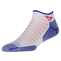 Running Lite Mesh White Red Royal Mini Crew