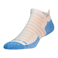 Extra Protection Hot Weather Run - Mini Crew - White/Blue