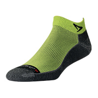 Lite Trail Run - Mini Crew - Lime/Gray