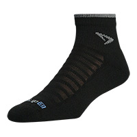 Running Lite-Mesh - 1/4 Crew - Black/Gray