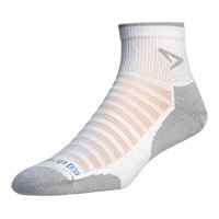 Running Lite-Mesh - 1/4 Crew - White/Gray