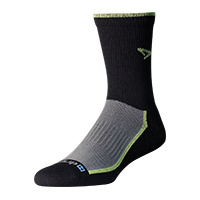 Trail Run - Crew - Black/Lime Green